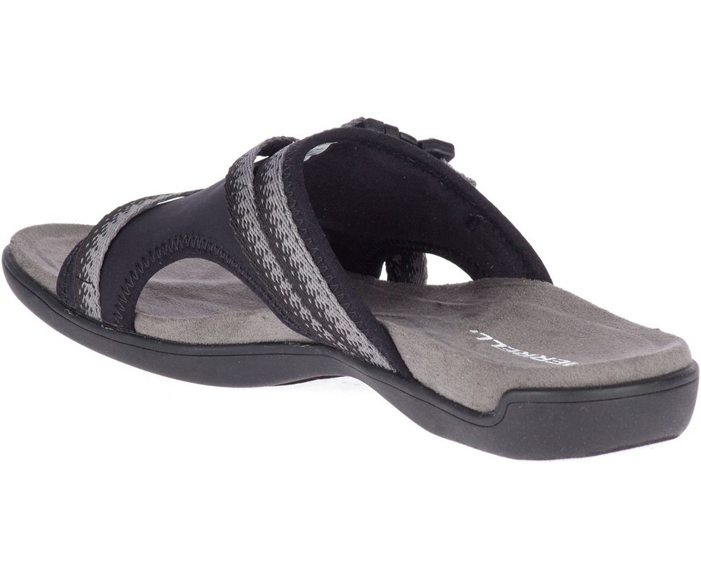 Merrell Sandaler Dame - District Muri Slide - Sort/Grå - JEB769854